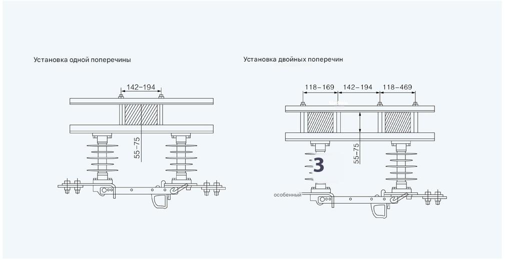 Наружный однополюсный выключатель-разъединитель DCR-12/630 и GW10-12/630