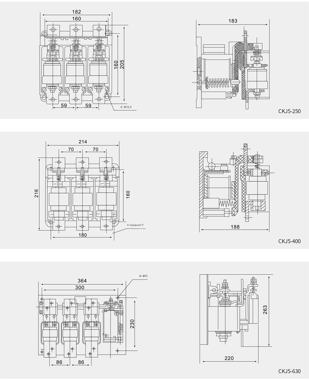 Низковольтный вакуумный контактор CKJ5 1140v Низковольтный вакуумный контактор CKJ5 1140v
