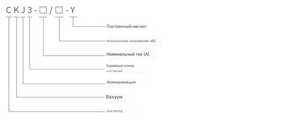Низковольтный вакуумный контактор серии CKJ3 Низковольтный вакуумный контактор серии CKJ3