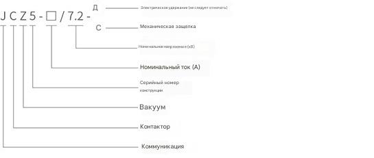 Высоковольтный вакуумный контактор JCZ5 7,2kV Высоковольтный вакуумный контактор JCZ5 7,2kV