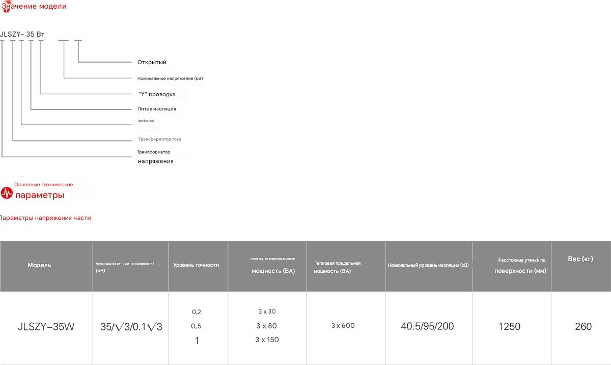 наружный комбинированный измерительный трансформатор JLSZY-35W 