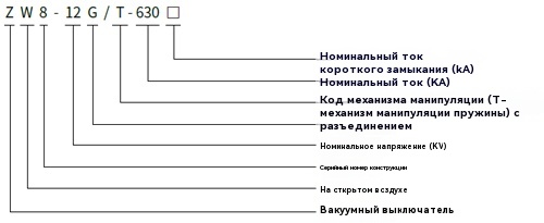 Наружный высоковольтный вакуумный выключатель переменного тока ZW8-12 Наружный высоковольтный вакуумный выключатель переменного тока ZW8-12
